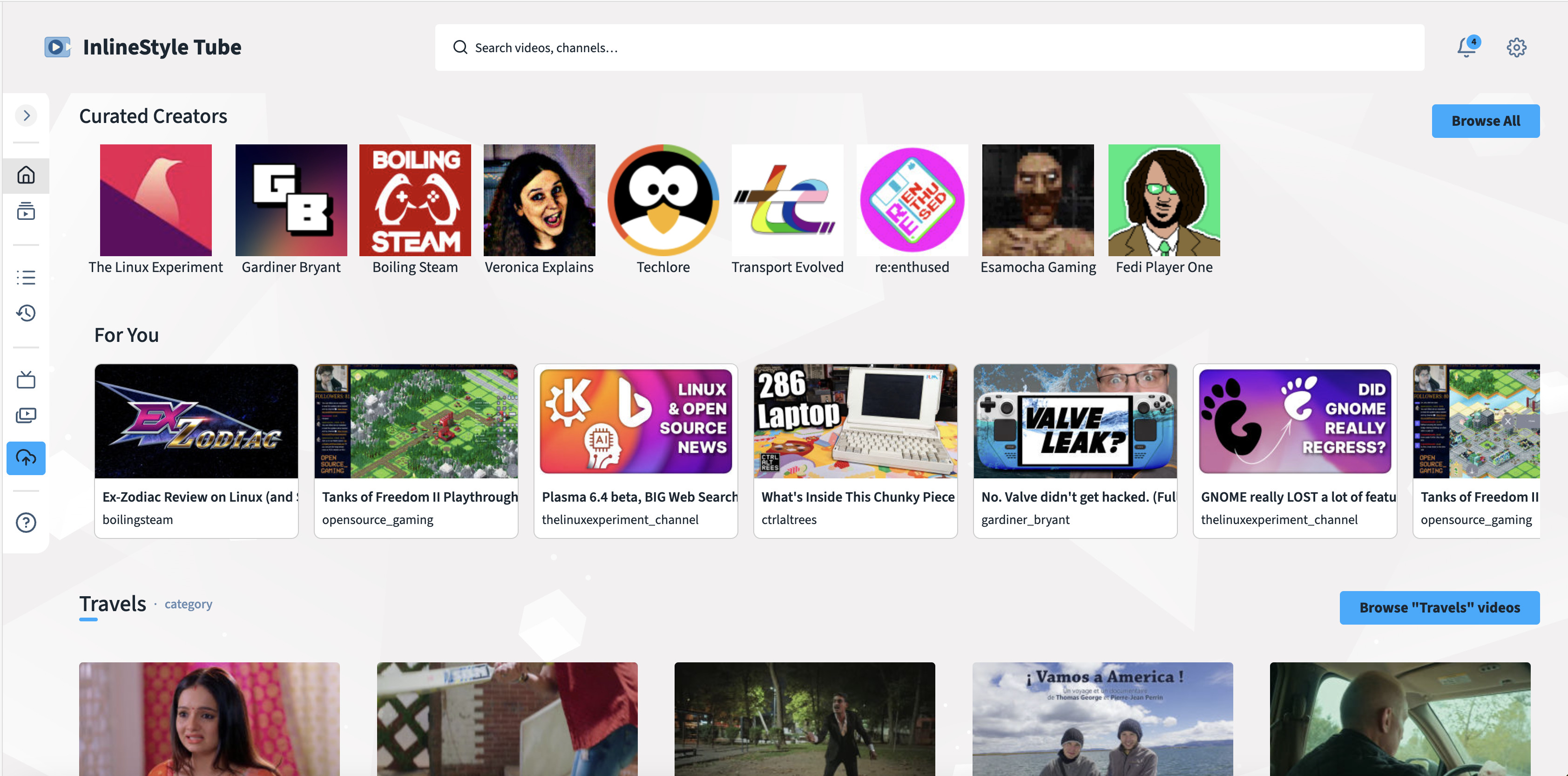 Screenshot PeerTube